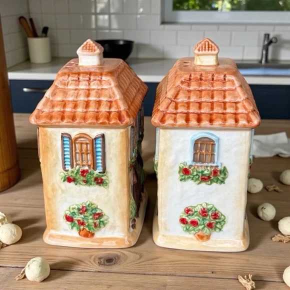 Certified International Piazzette Italian Villa Salt & Pepper Shaker Set - Picture 4 of 4